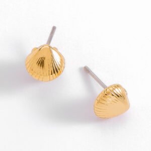 Nice Marina Aretes En Baño de Oro