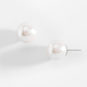 ✨ Aretes de Baño de Platino con Perlas y Detalles Elegantes ✨