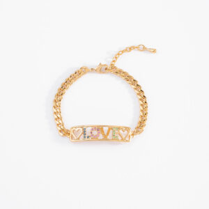 ✨ Pulsera Bañada en Oro con Inscripción "LOVE" ✨